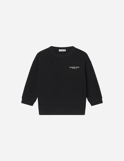 Kingdom Club Black Kids Crewneck