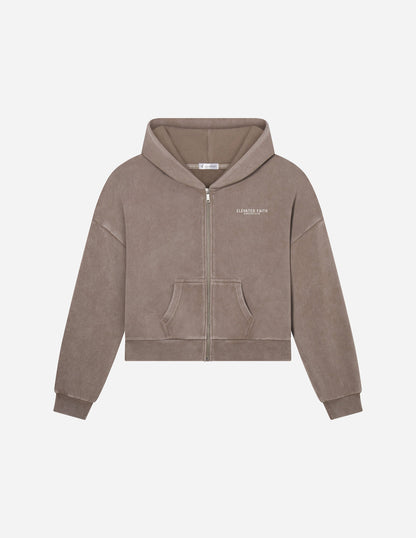 Kingdom Club Brown Full-Zip Hoodie