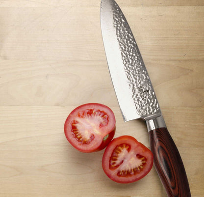 Damascus VG10 Santoku Knife – 7.25" High Carbon Japanese Blade