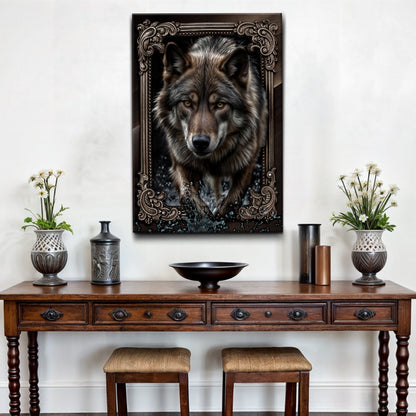 3D Wolf Wall Art II