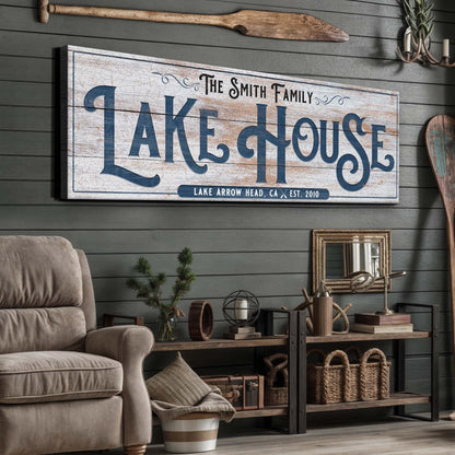Personalized Lake House Sign III