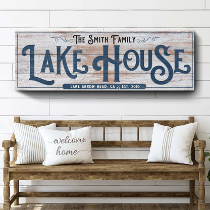 Personalized Lake House Sign III