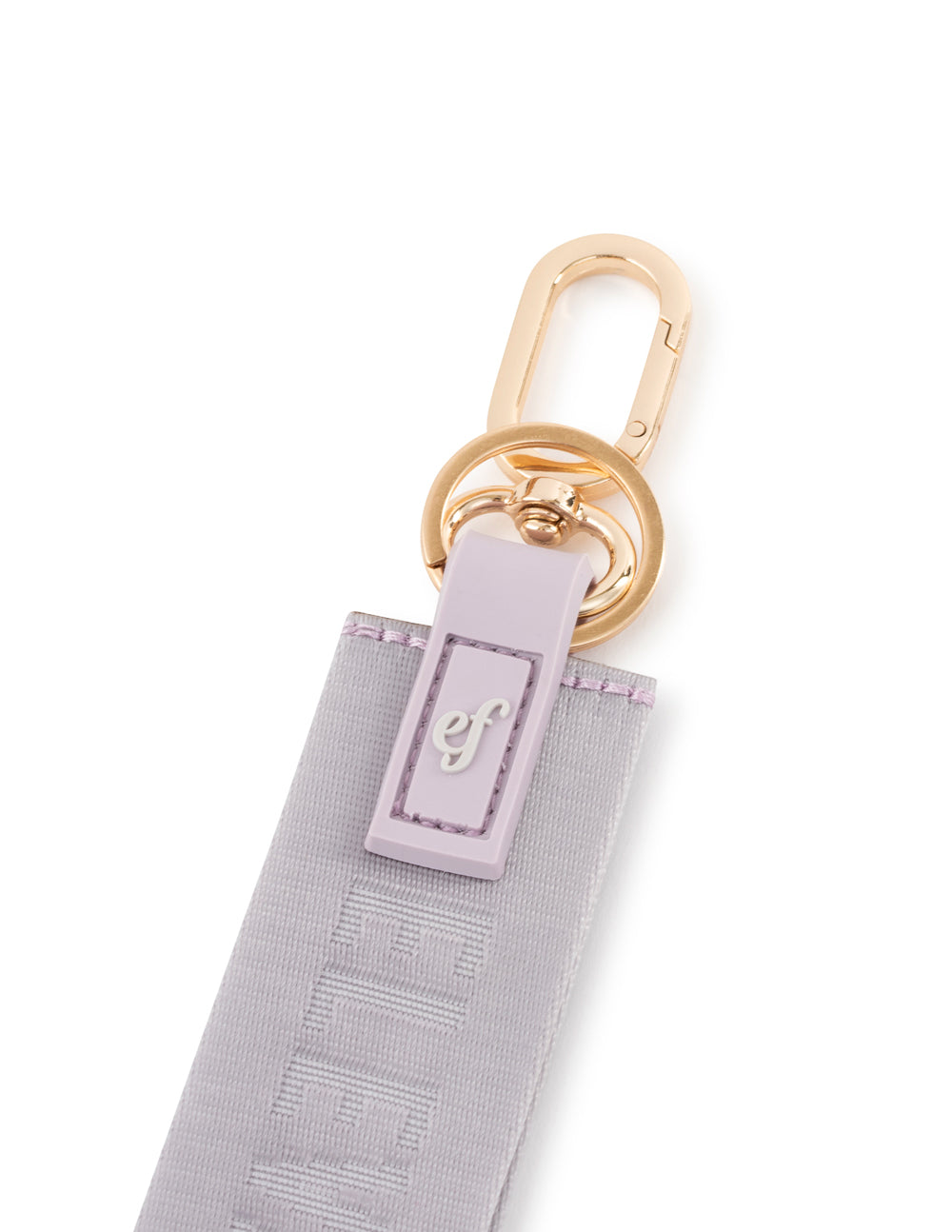 Lavender Oversized Logo Keychain