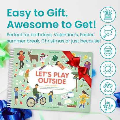 Let's Play Outside Sticker Book