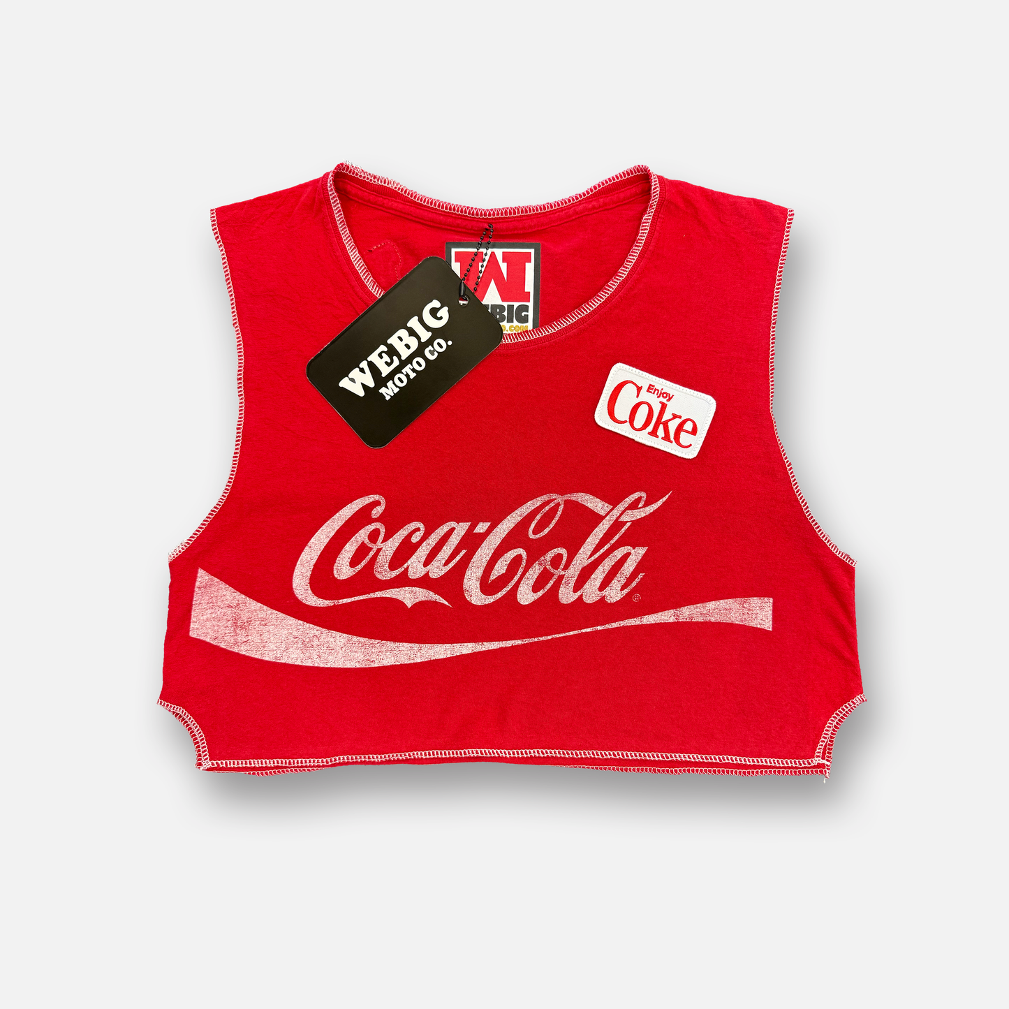 LOVE COKE VINTAGE CROP TEE SIZE SMALL