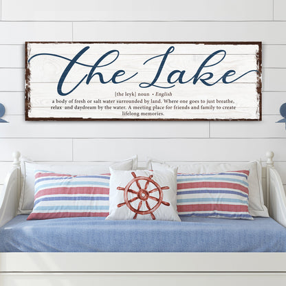 The Definition Of Lake Sign