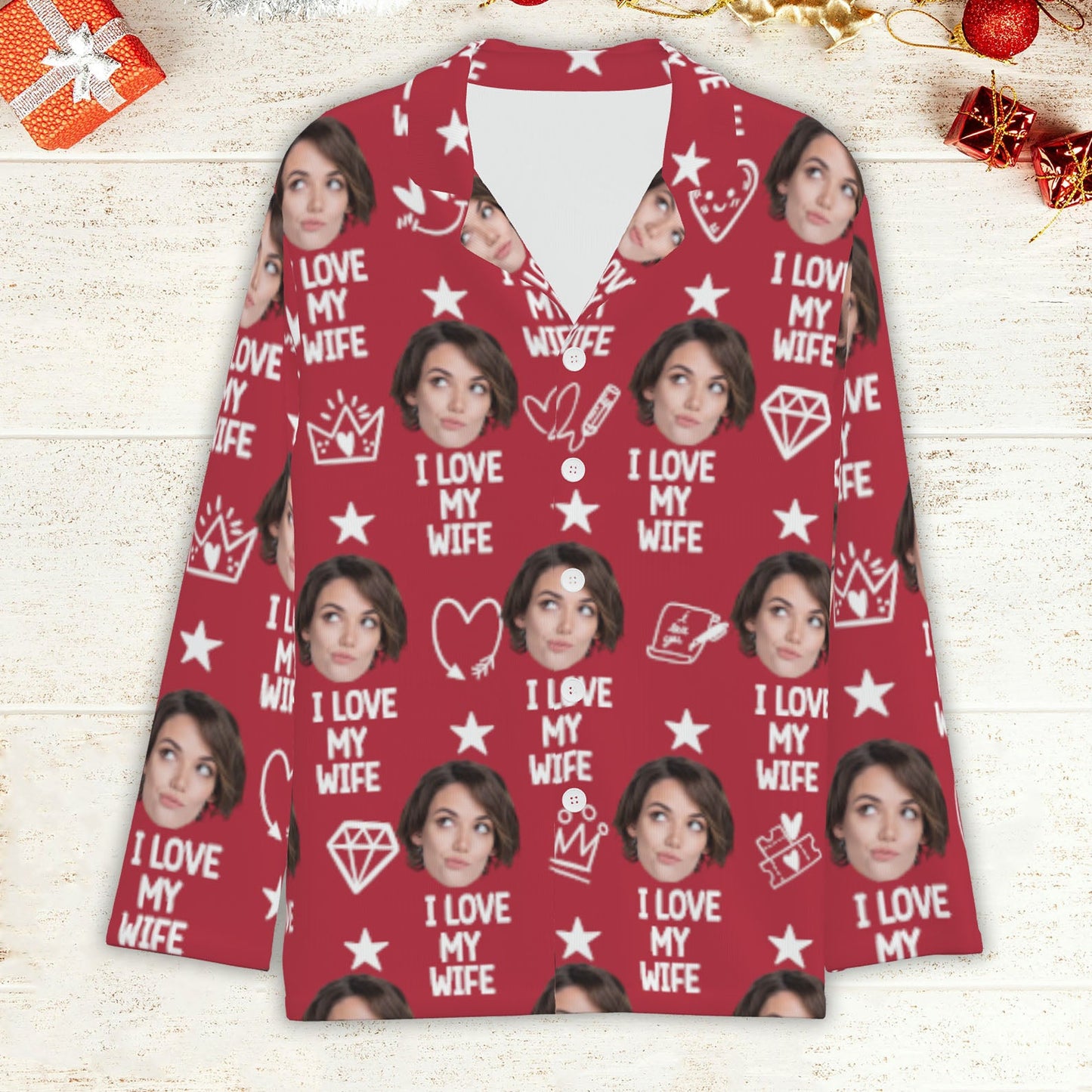 Custom Face I Love My Husband Sweatpants,Valentine Pajamas Sweatpants, Funny Gift For Husband, Boyfriend, Wife 681876