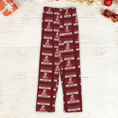 Make America Great Again Pajamas, Trump Xmas Holiday Pajamas, Trump President Pajamas 681741 - GOP