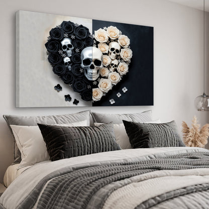 Skull and Flowers Wall Art XIII