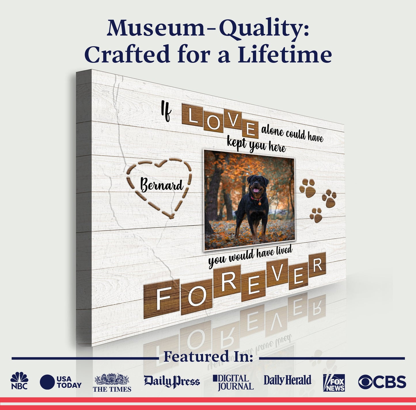 Pet Memorial Sign If Love Alone