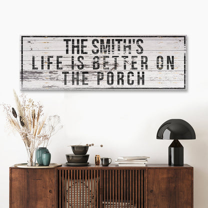 Family Name Porch Sign