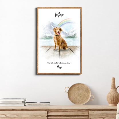 Pet Memorial Rainbow Bridge Sign