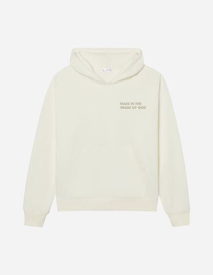 Made in the Image of God Cream Hoodie