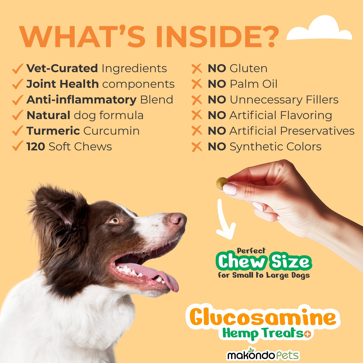 Glucosamine for Dogs - 120 Soft Chews