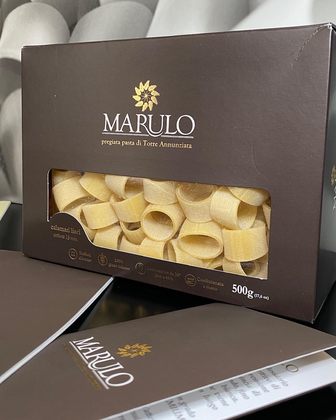 Marulo, Organic Calamarata Homemade Artisan Pasta 500g
