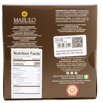 Marulo, Organic Penne Rigate Homemade Artisan Pasta 500g