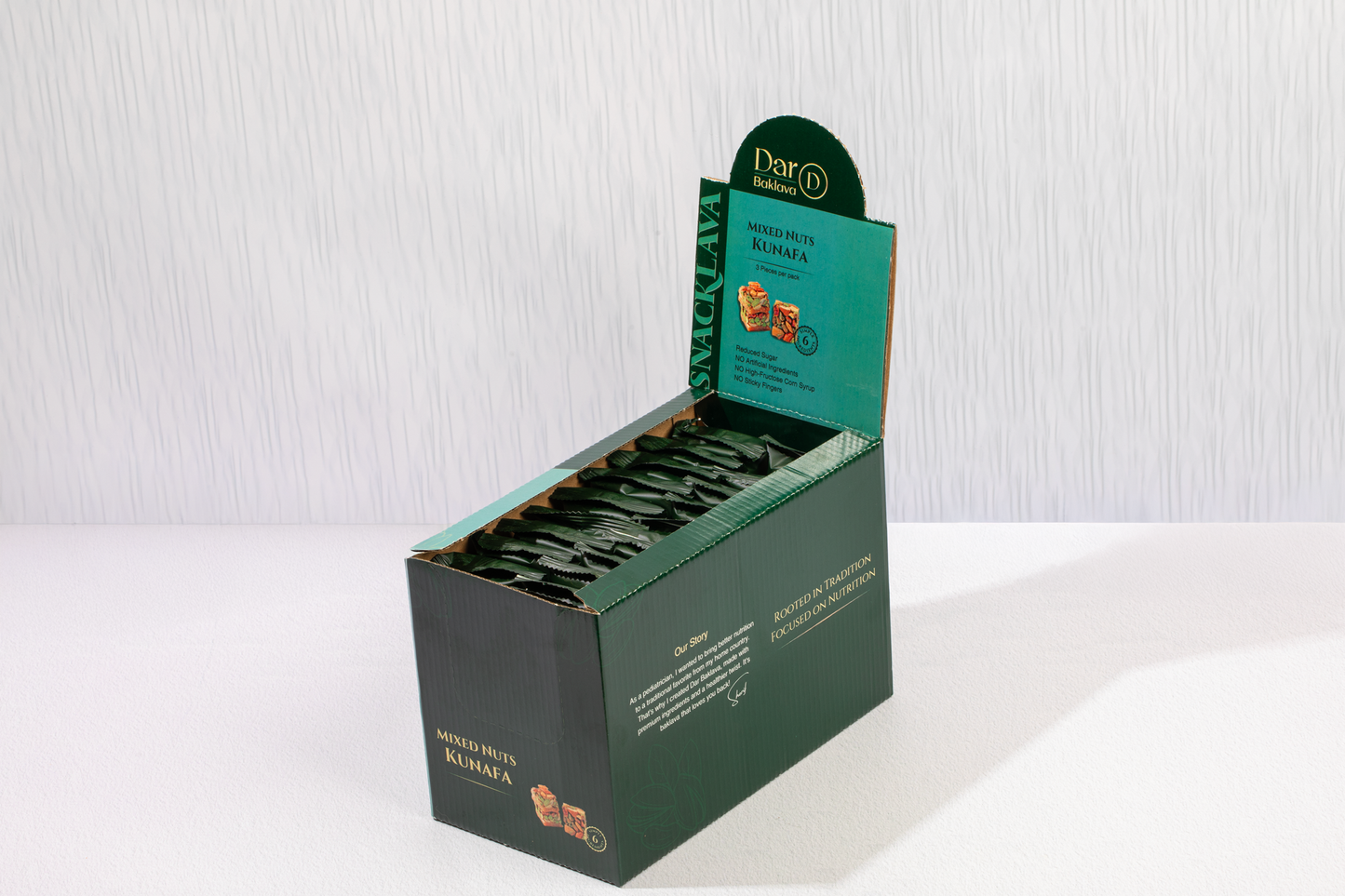 Kunafa Mixed Nuts - Snacklava® | 20 Packs