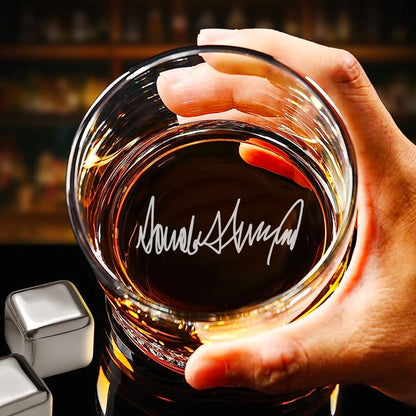 I'm Back Fuckers | Trump Won 2024 Whisky Glass | Trump 47th President Print Whisky Glasses T1748C - GOP