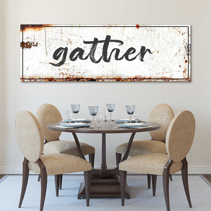 Gather Rustic Sign
