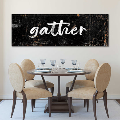 Gather Rustic Sign