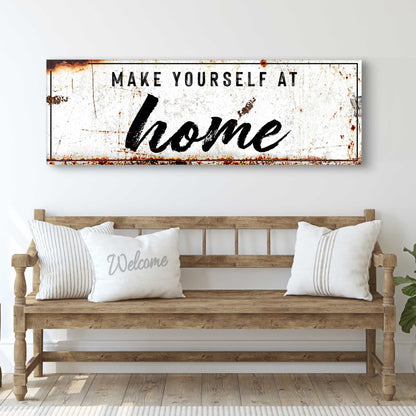 Make Yourself At Home Rustic Sign