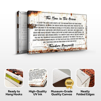 The Man In The Arena Sign III