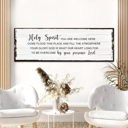 Holy Spirit Rustic Sign