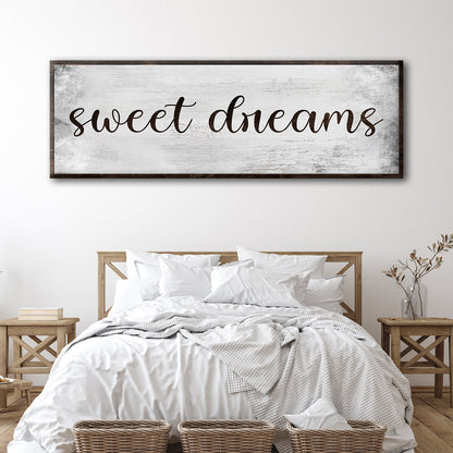 Sweet Dreams Bedroom Grunge Sign