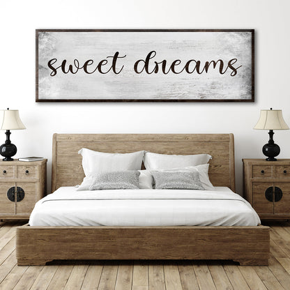 Sweet Dreams Bedroom Grunge Sign