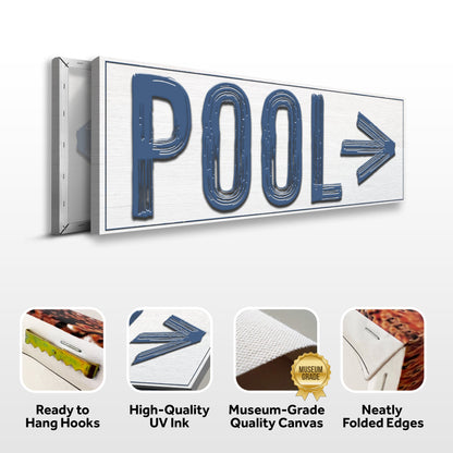Pool Arrow Sign