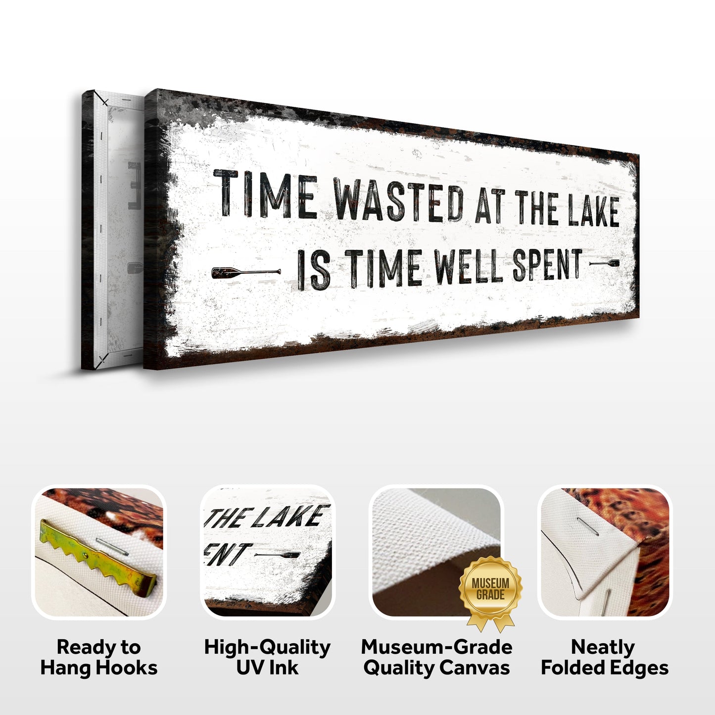 Time At The Lake Sign