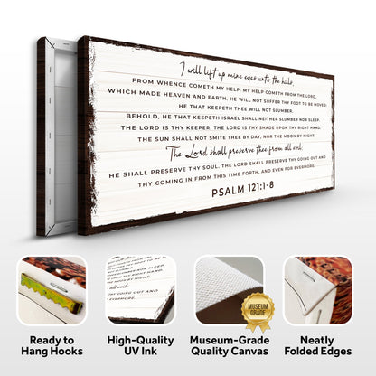 Psalm 121:1-8 - My Help Comes From The Lord Sign