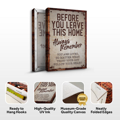 Before You Leave This Home Sign