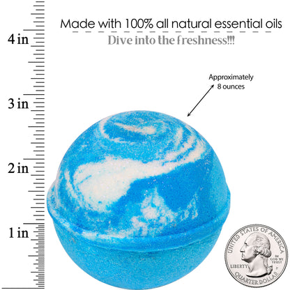 Body Candy NY Frozen Peppermint Snowflake Bath Bomb