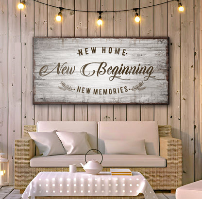 New Home, New Beginning Sign IV