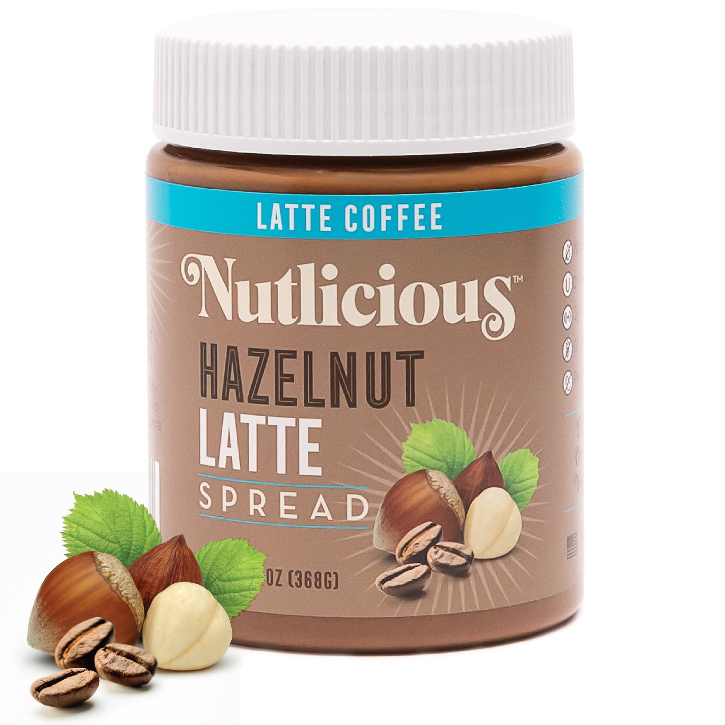 Spread Hazelnut Latte, 6 x 13 oz jars (SYSCO)