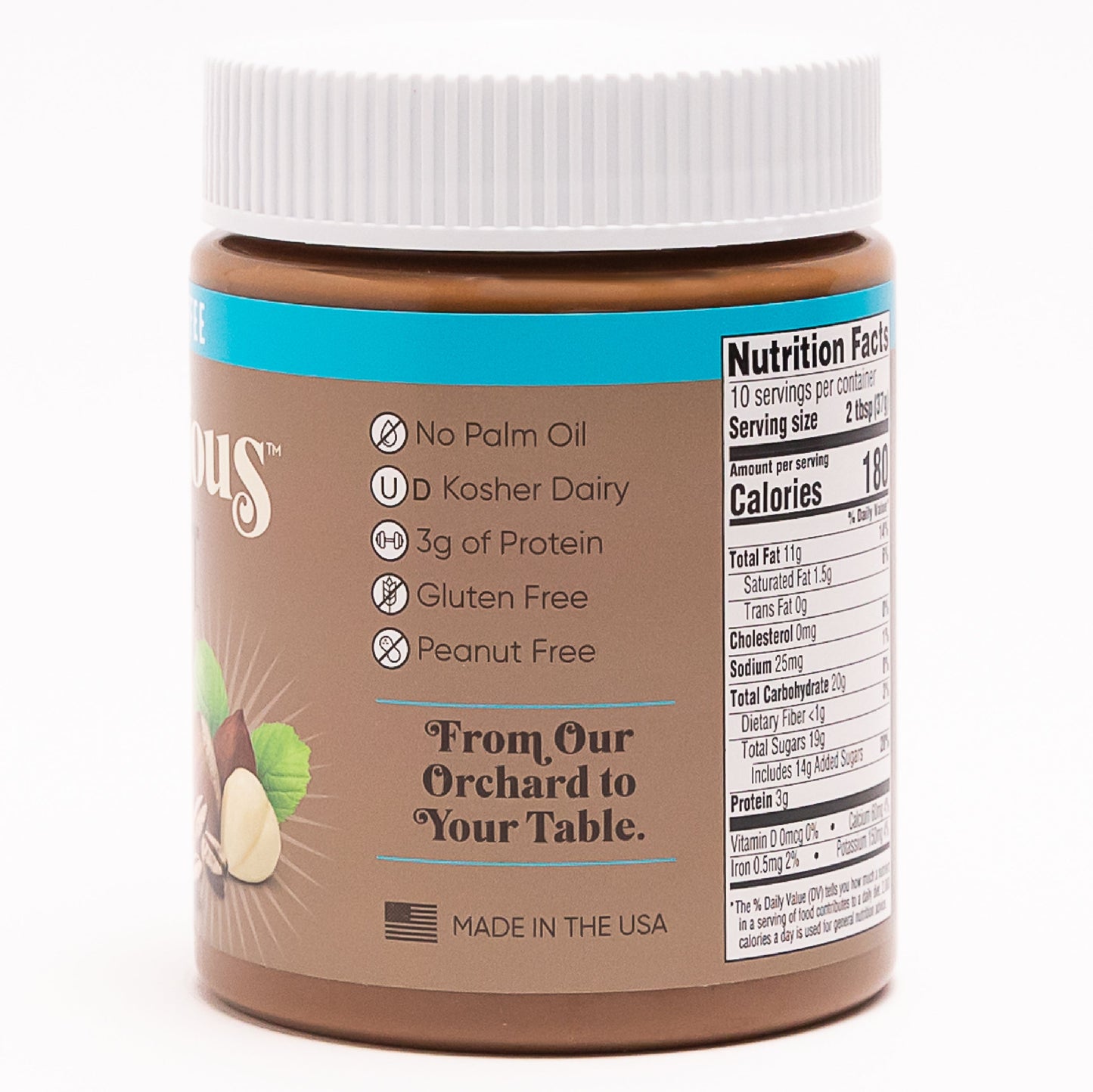 Nutlicious, Hazelnut Latte Spread, 13 oz