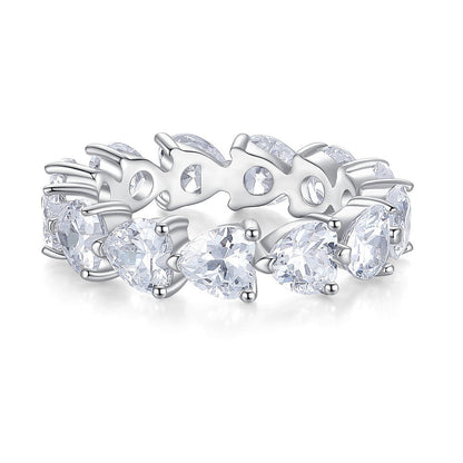 Zircon Full Diamond Sterling Silver Ring