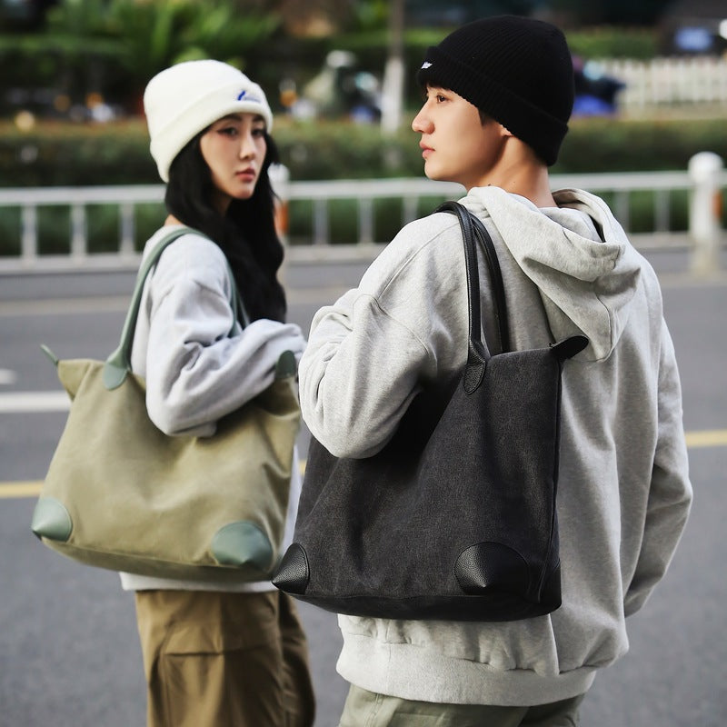 One-shoulder Large Capacity Canvas Travel Bag