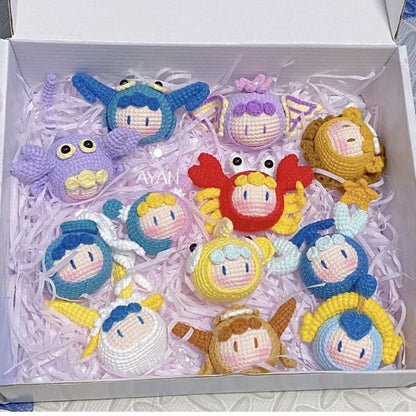 Crocheted Pendant Knitted Doll Keychain