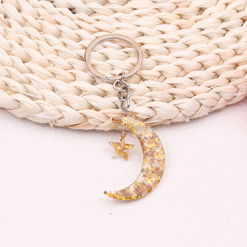 Sun Moon Acrylic Keychain