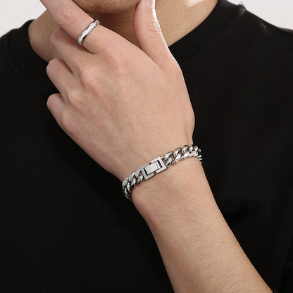 Cuban Link Titanium Steel Bracelet