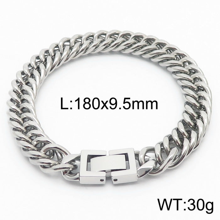 Cuban Link Titanium Steel Bracelet