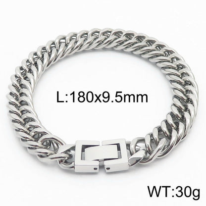 Cuban Link Titanium Steel Bracelet