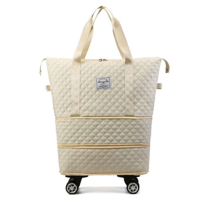 Rhombus Travel Bag: Lightweight, Large Capacity with Dry/Wet Separation