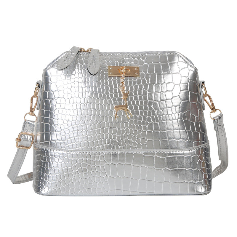 Large Capacity Solid Color Crossbody Bag