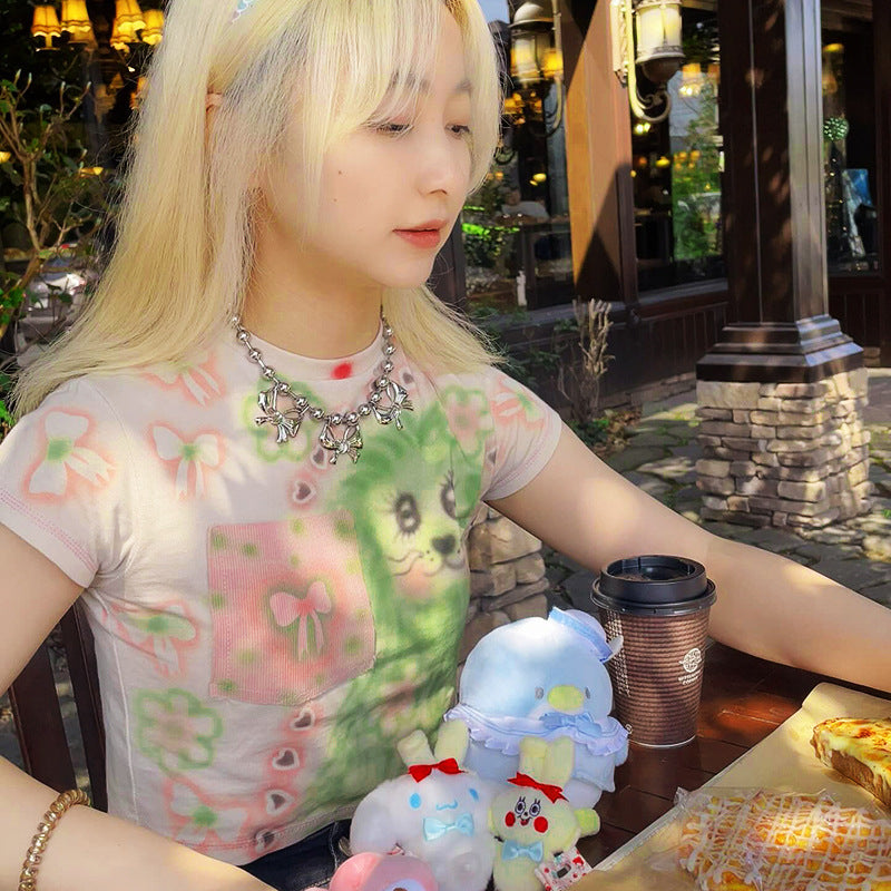 Euro-American Cute Crop Top