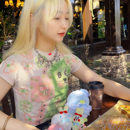 Euro-American Cute Crop Top