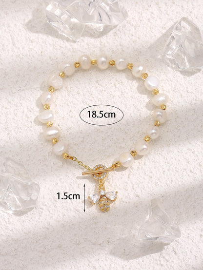 Retro Freshwater Pearl Pull Bracelet
