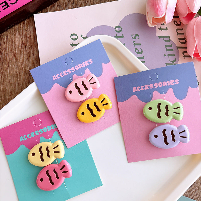 Candy-colored Glossy Cute Taiyaki Barrettes Creative